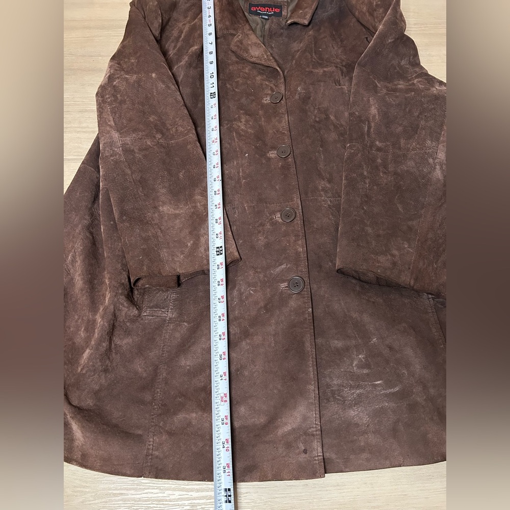 Avenue Genuine Suede Women’s Coat - Picture 5 of 6